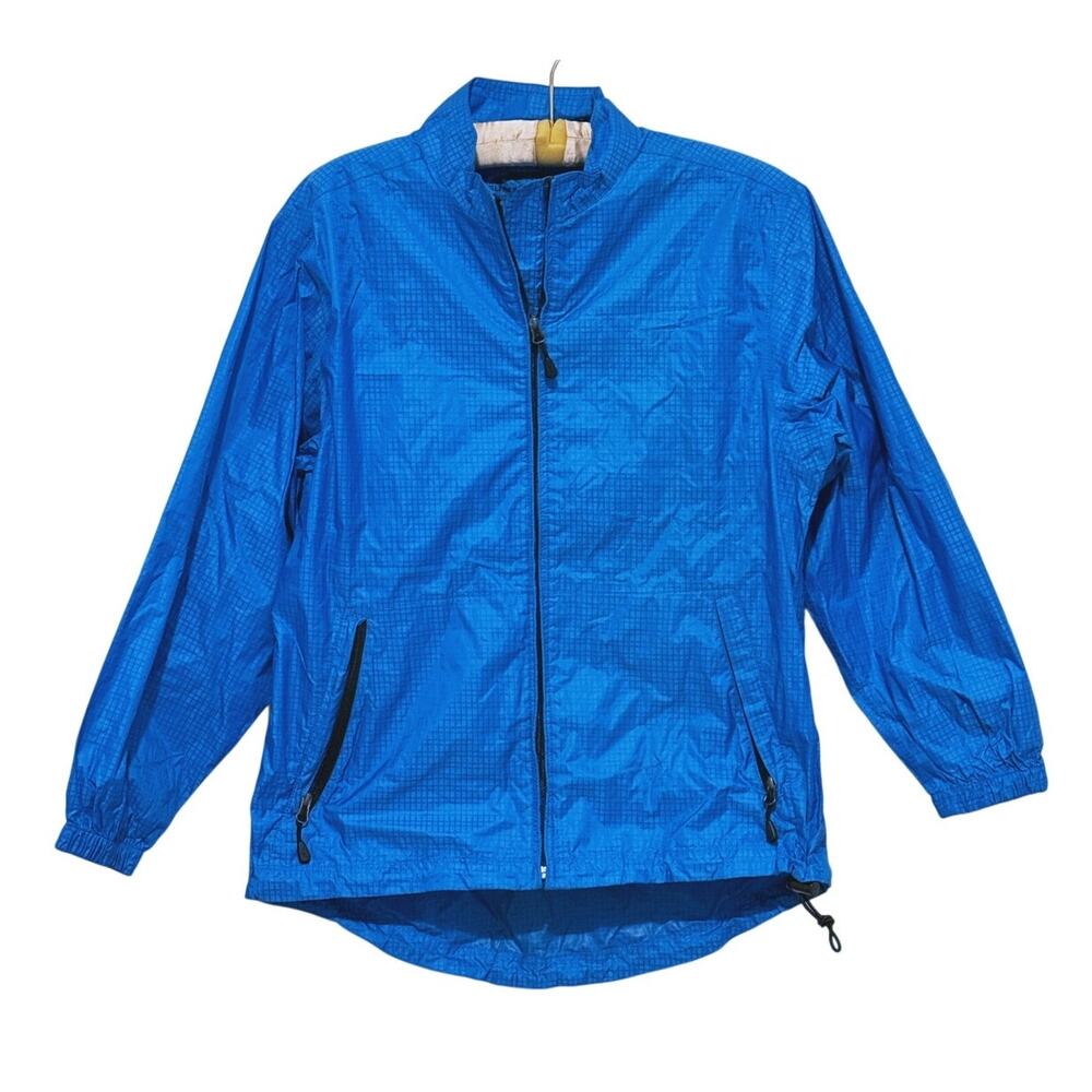 Sun Mountain Lightweight Windbreaker Jacket Medium Blue Hiking Gorpcore Outdoor